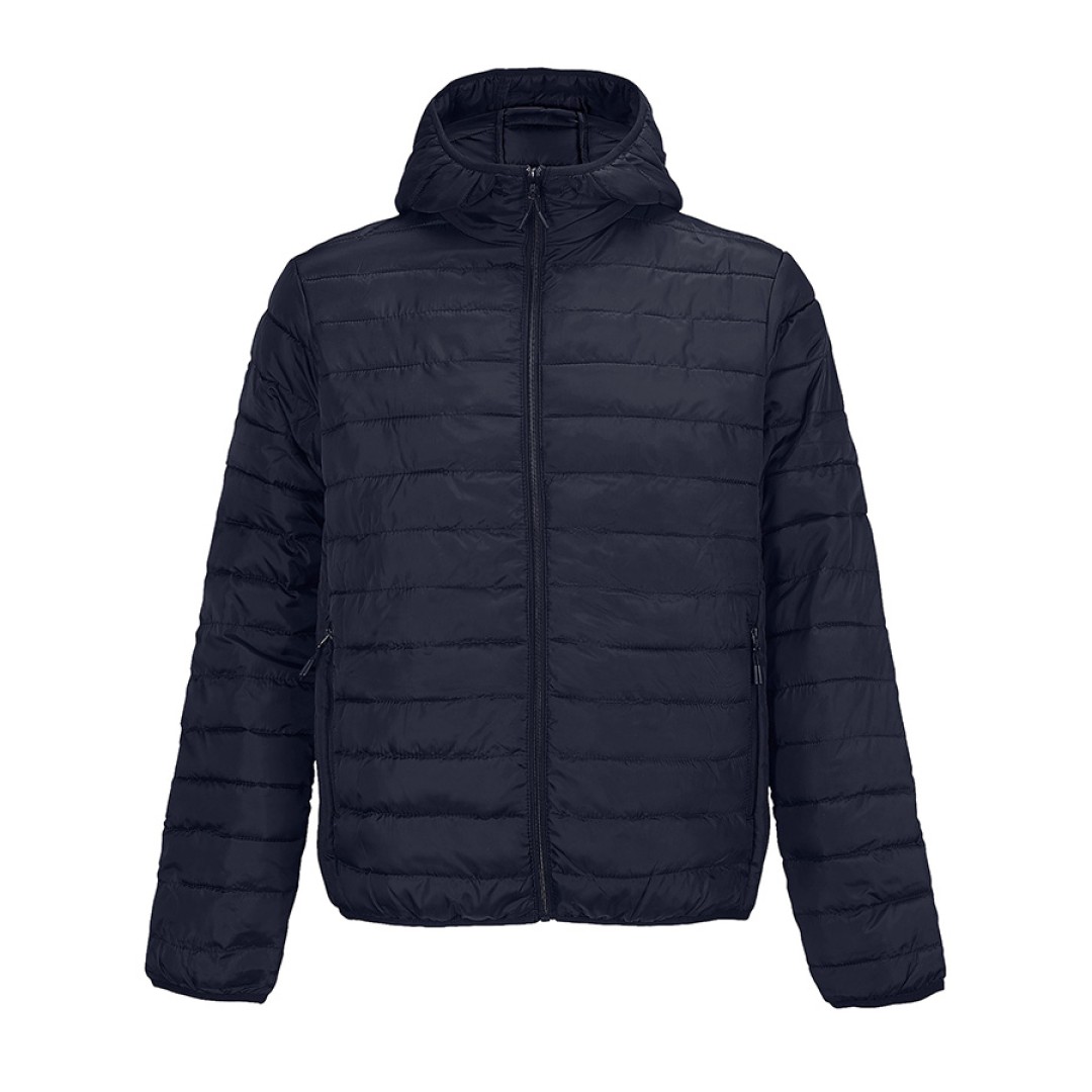 Куртка мужская "STREAM HOODED", тёмно-синий, XL, таффета 280 Т, 100% полиэстер