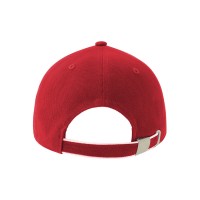 Бейсболка PILOT PIPING SANDWICH-S, 6 клиньев, металл.заст, красный, 100% хлопок, 355 г/м2