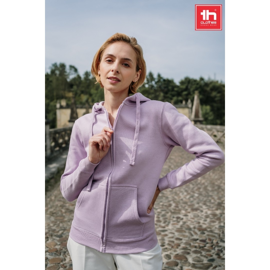 Толстовка женская с капюшоном AMSTERDAM WOMEN, серый меланж, M, 50% хлопок, 50% полиэстер, 320 г/м2