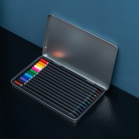 Цветные карандаши PROFESSIONAL, 12 цветов,  в металлической коробке, дерево