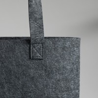 Сумка-шоппер FELTY 40 х 36 см, темно-серый, RPET фетр