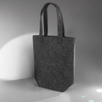 Сумка-шоппер FELTY 40 х 36 см, темно-серый, RPET фетр