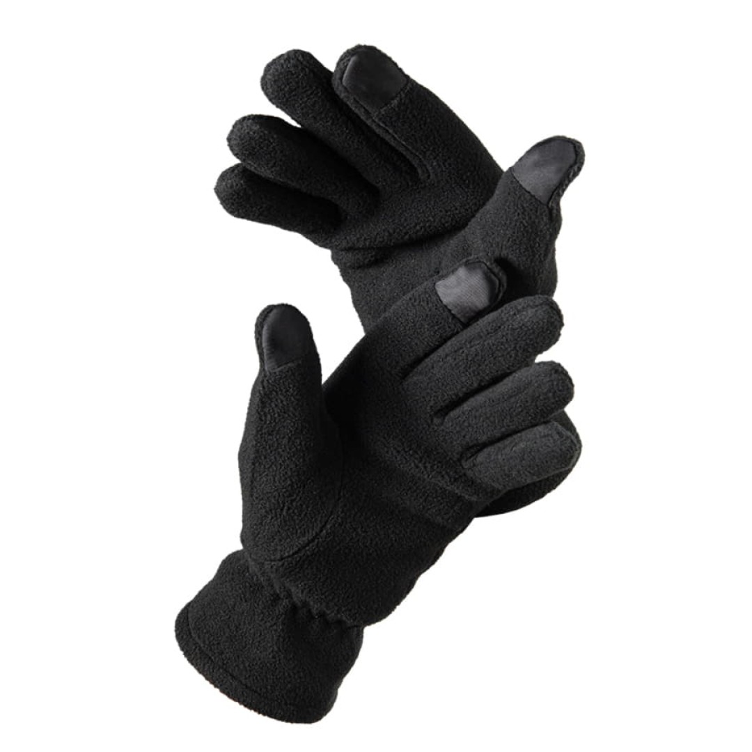 Перчатки флисовые сенсорные TRAIL, темно-серый, S/M, 100% полиэстер, 220 г/м2