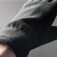 Перчатки флисовые сенсорные TRAIL, темно-серый, S/M, 100% полиэстер, 220 г/м2