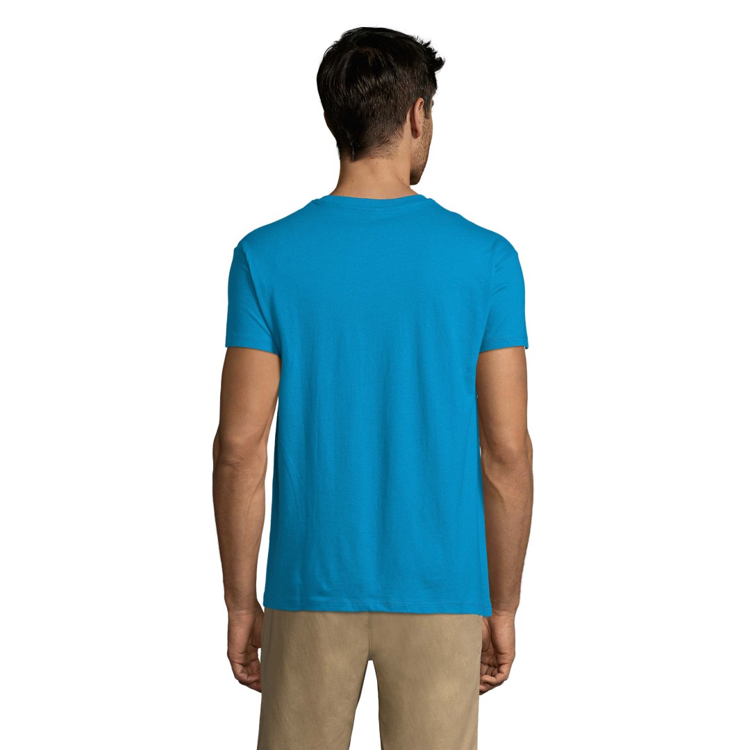 Футболка мужская REGENT, лазурный, 2XL, 100% хлопок, 150 г/м2