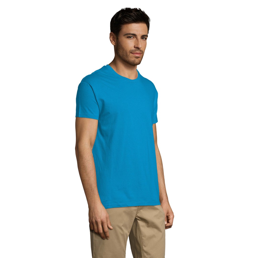 Футболка мужская REGENT, лазурный, 2XL, 100% хлопок, 150 г/м2