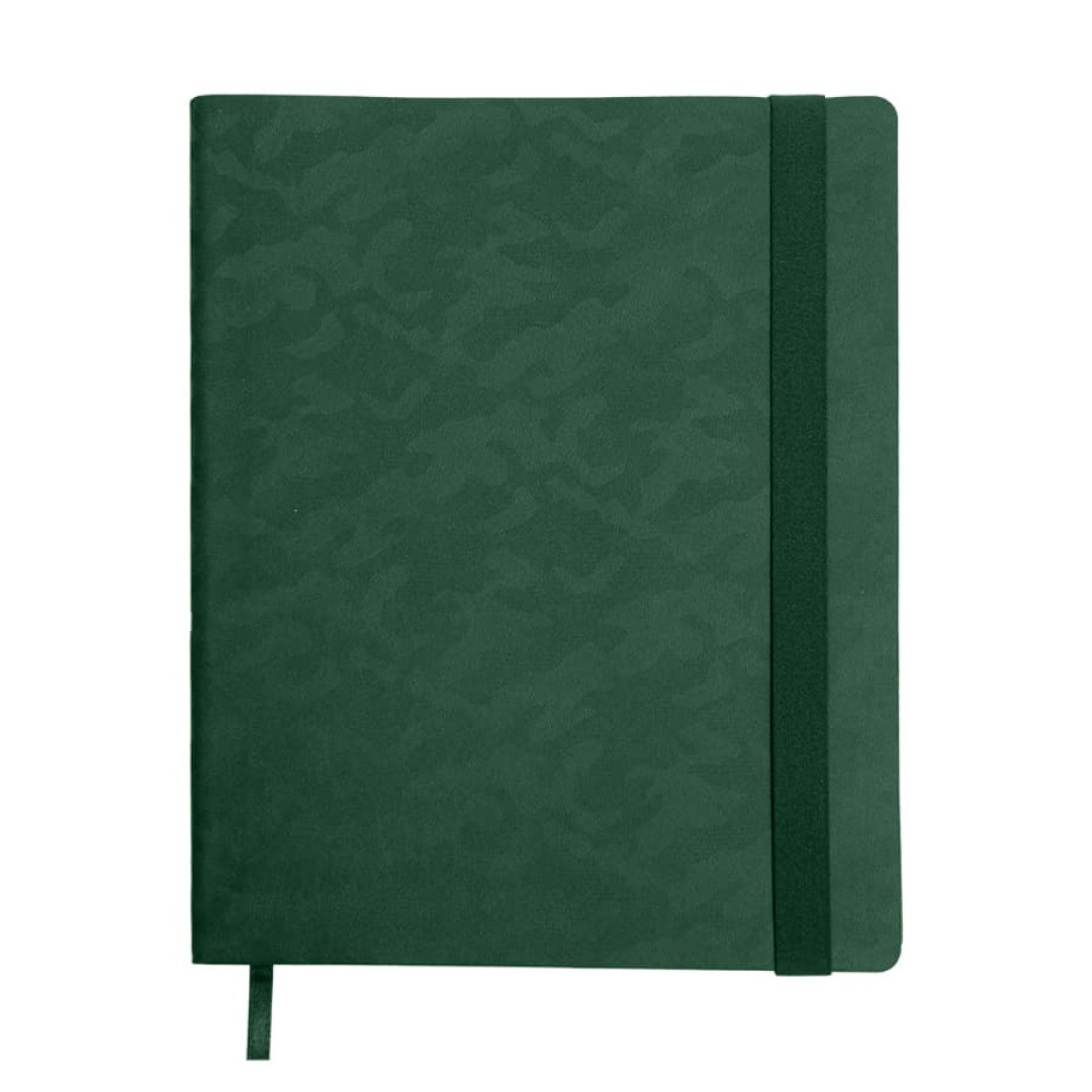 Бизнес-блокнот Tabby Biggy, гибкая обложка, в клетку, зеленый