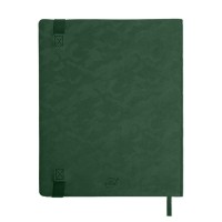 Бизнес-блокнот Tabby Biggy, гибкая обложка, в клетку, зеленый