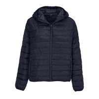 Куртка женская "STREAM HOODED", тёмно-синий, L, таффета 280 Т, 100% полиэстер