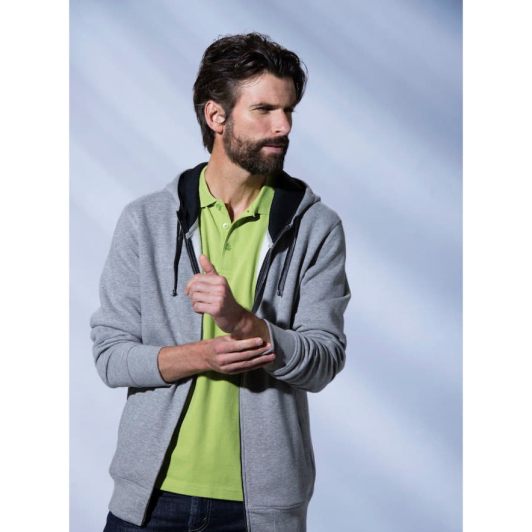 Толстовка мужская Classic Hoody Full Zip, меланж _XL, 85% хлопок, 15% вискоза, 300 грм2