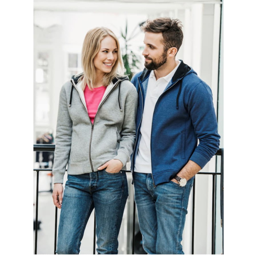 Толстовка мужская Classic Hoody Full Zip, меланж _XL, 85% хлопок, 15% вискоза, 300 грм2