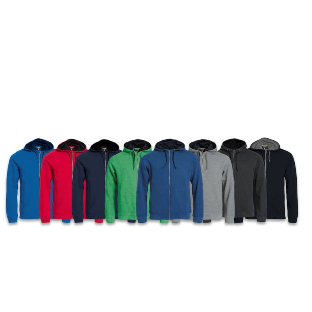 Толстовка мужская Classic Hoody Full Zip, меланж _XL, 85% хлопок, 15% вискоза, 300 грм2