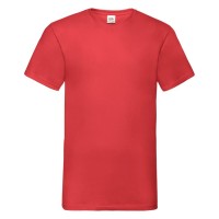 Футболка "Valueweight V-Neck T", красный_M, 100% х/б, 165г/м2