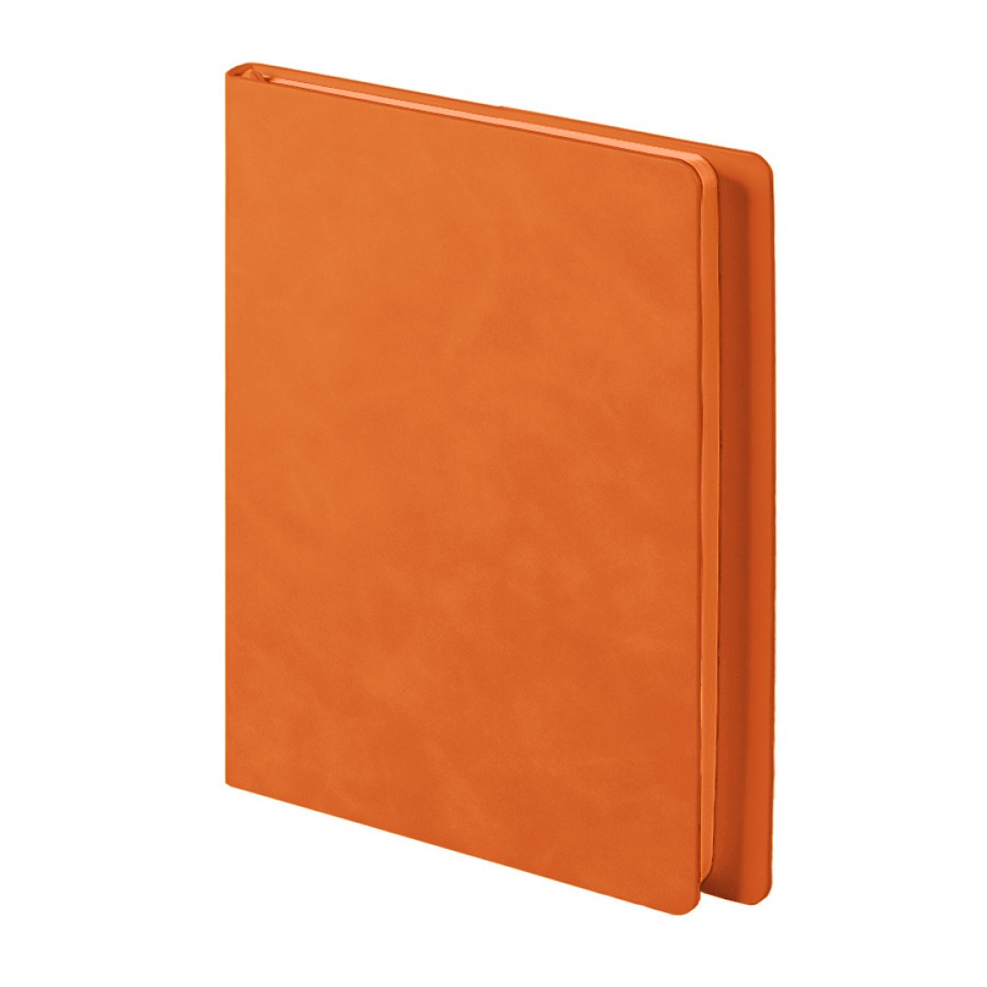 Ежедневник недатированный Solas, формат А5, с магнитом, оранжевый, кремовый блок в линейку