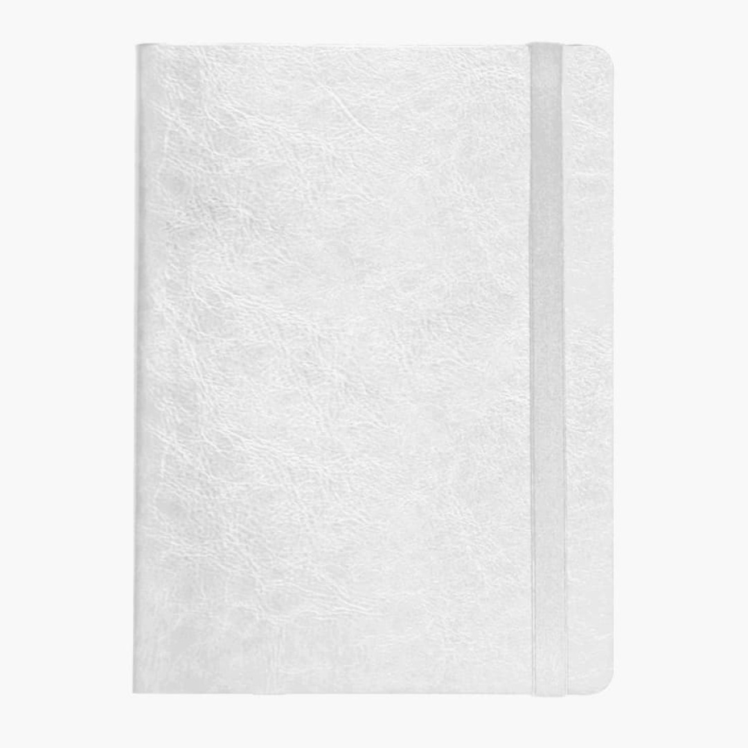 Ежедневник недатированный Boomer, А5,  белый, кремовый блок в линейку, без обреза