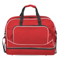 Сумка  "Рекорд" с отделением для обуви, красный, 51х43х20, Полиэстер 600D, шелкография