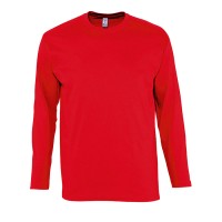 Футболка мужская с длинным рукавом MONARCH, красный, M, 100% хлопок, 150 г/м2