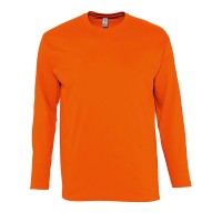 Футболка мужская с длинным рукавом MONARCH, оранжевый, 2XL, 100% хлопок, 150 г/м2