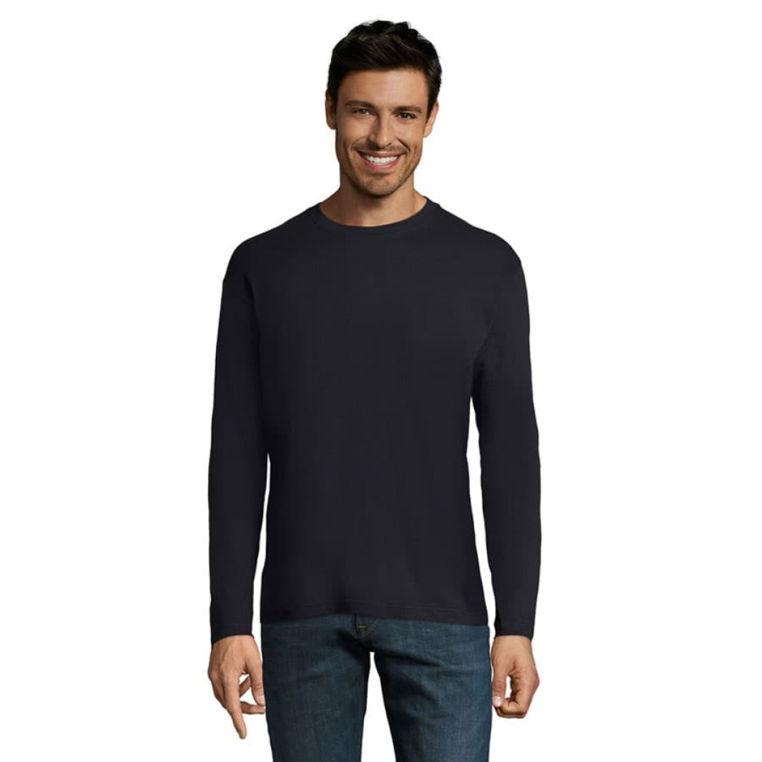 Футболка мужская с длинным рукавом MONARCH, темно-синий, 2XL, 100% хлопок, 150 г/м2