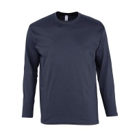 Футболка мужская с длинным рукавом MONARCH, темно-синий, 3XL, 100% хлопок, 150 г/м2