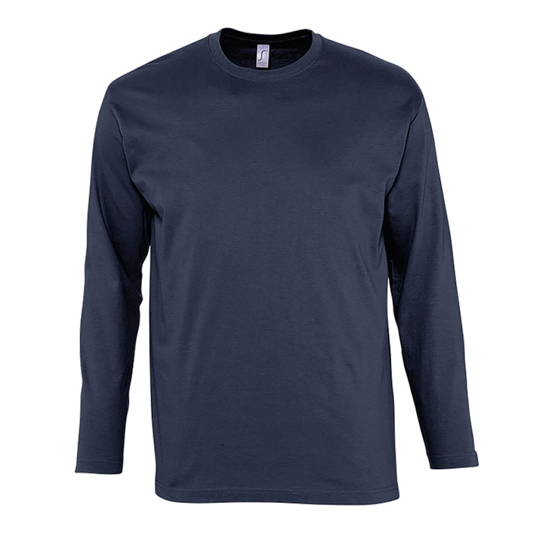 Футболка мужская с длинным рукавом MONARCH, темно-синий, 4XL, 100% хлопок, 150 г/м2