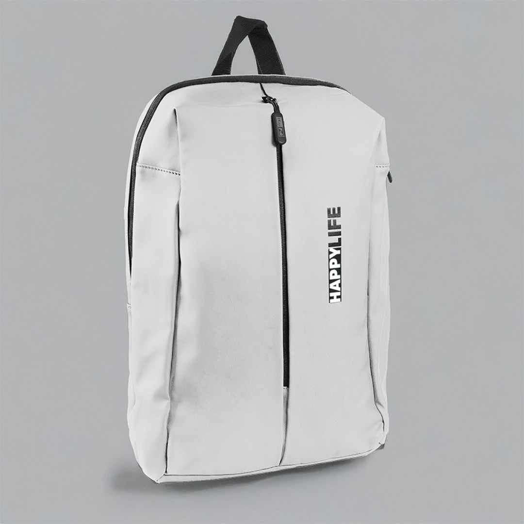 Рюкзак водостойкий "Go", белый, 41 х 29 х15,5 см, 100% полиуретан