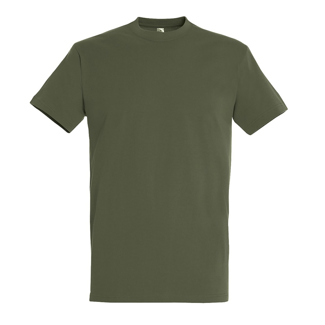 Футболка мужская IMPERIAL, тёмный хаки, 2XL, 100% хлопок 190г/м2