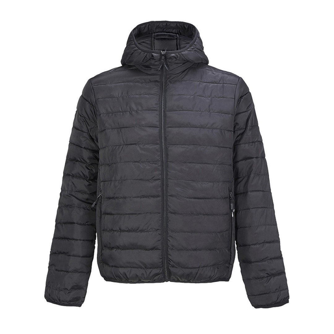 Куртка мужская "STREAM HOODED", черный, XL, таффета 280 Т, 100% полиэстер