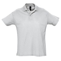 Рубашка поло мужская SUMMER II, светло-серый меланж, 2XL, 98% хлопок, 2% вискоза, 170 г/м2