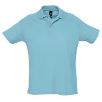 Рубашка поло мужская SUMMER II, бирюзовый, M, 100% хлопок, 170 г/м2
