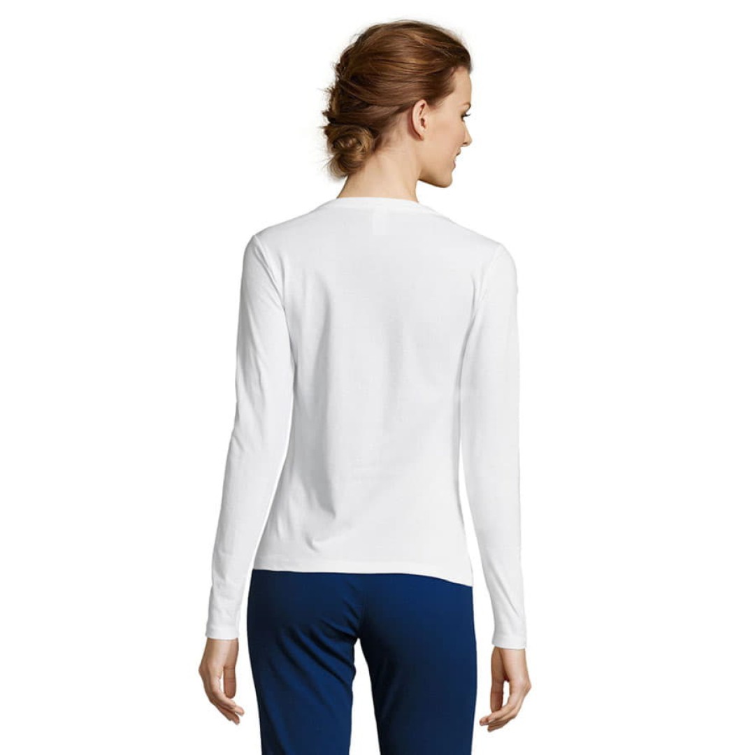 Футболка женская с длинным рукавом MAJESTIC, белый, XL, 100% хлопок, 150 г/м2