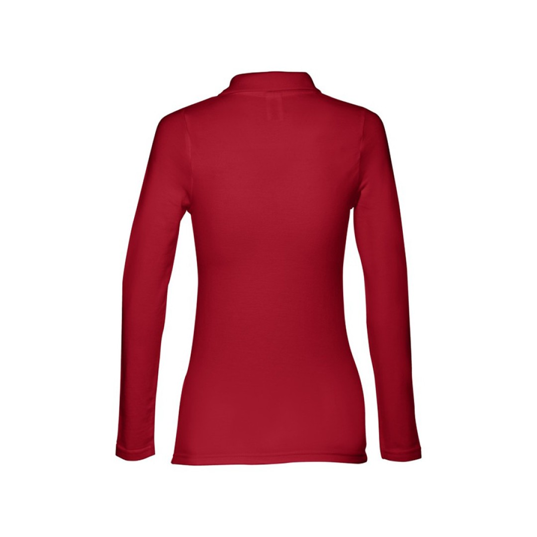 Рубашка-поло женская BERN WOMEN, д/р, бордовый, 2XL, 100% хлопок, плотность 210 г/м2