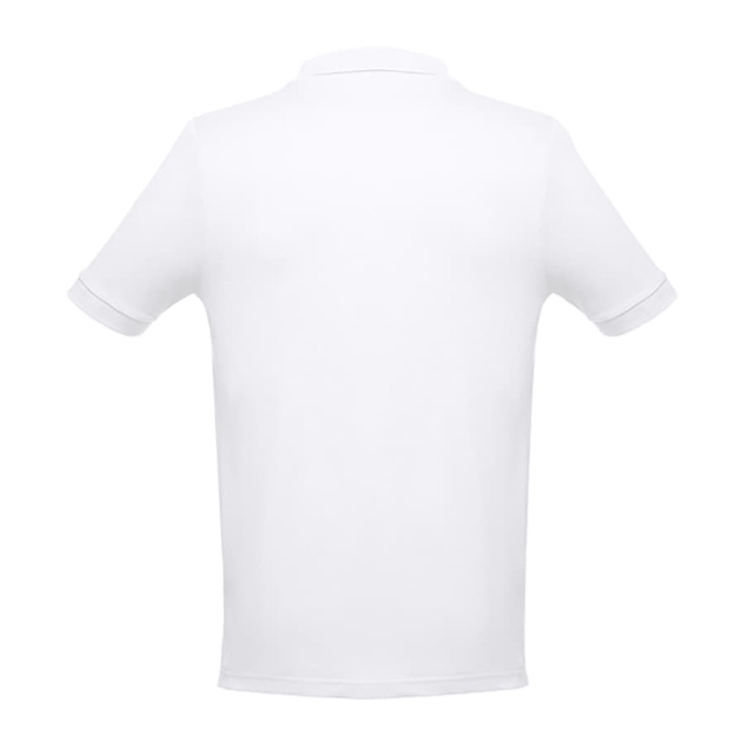 Рубашка-поло мужская ADAM, белый, S, 100% хлопок, плотность 195 г/м2