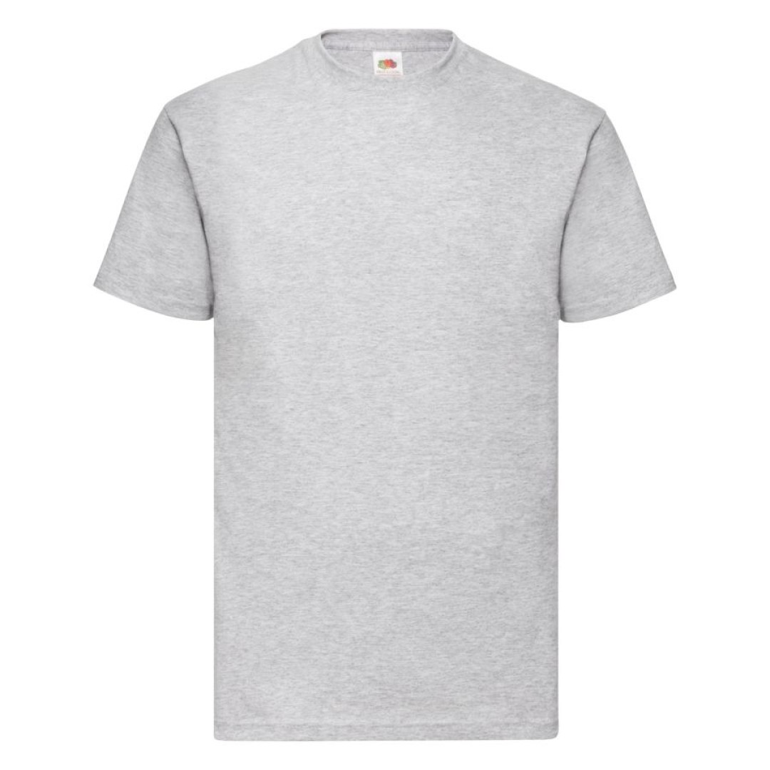 Футболка мужская VALUEWEIGHT T 165, серый меланж_3XL, 97% х/б, 3% п/э, 165 г/м2