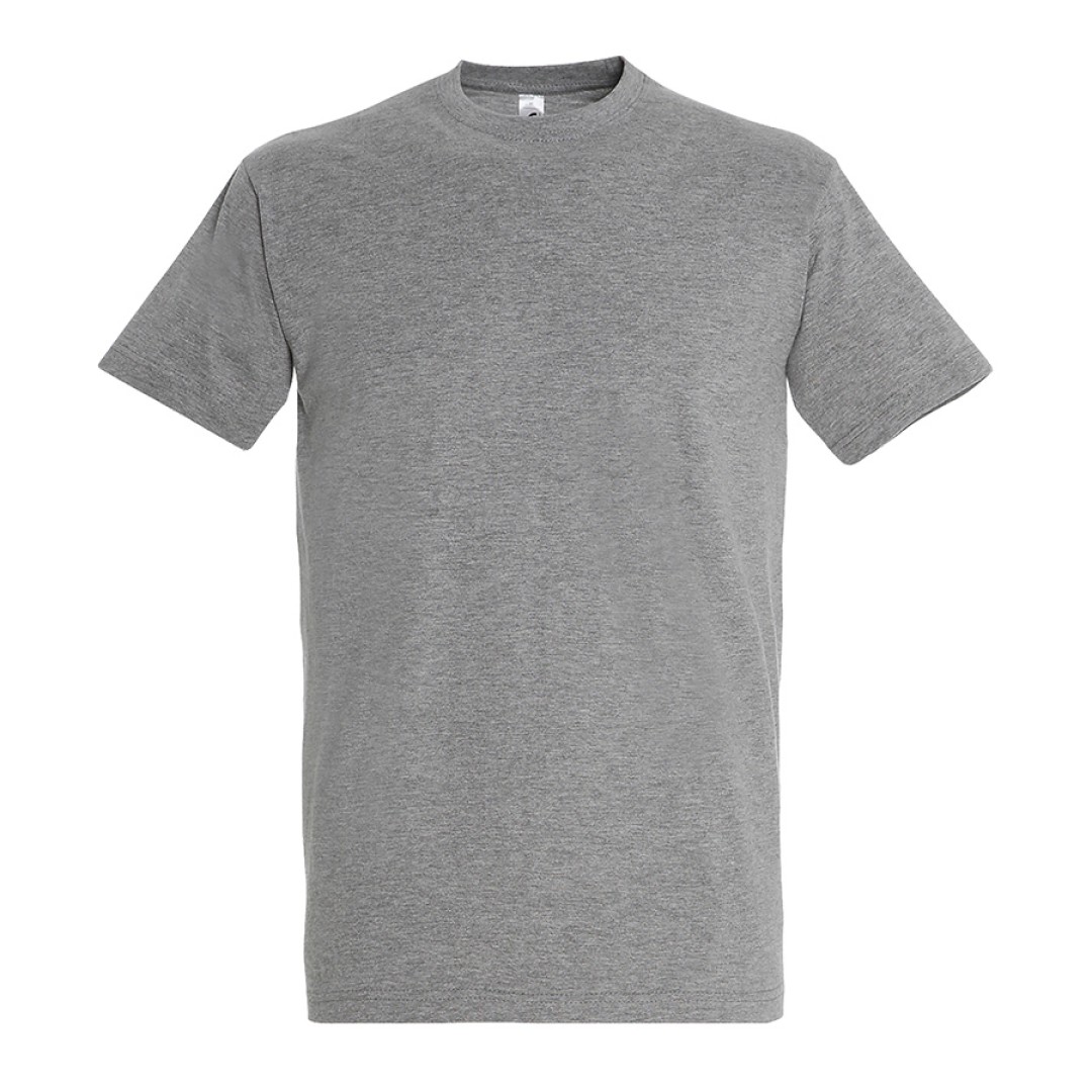 Футболка мужская IMPERIAL, серый меланж, 2XL, 85% хлопок, 15% вискоза, 190 г/м2