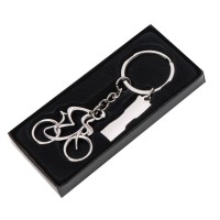Брелок SILV CYCLIST, 4,0 x 4,0 x 0,4 см, металл