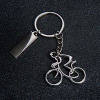 Брелок SILV CYCLIST, 4,0 x 4,0 x 0,4 см, металл