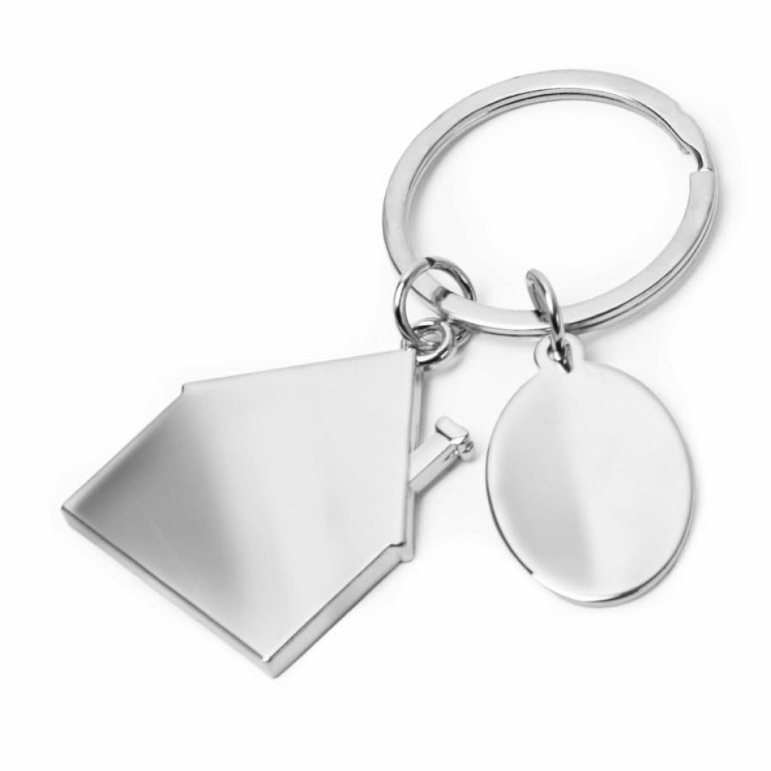 Брелок SILV HOME, 3,97 x 3,3 x 0,3 см, металл