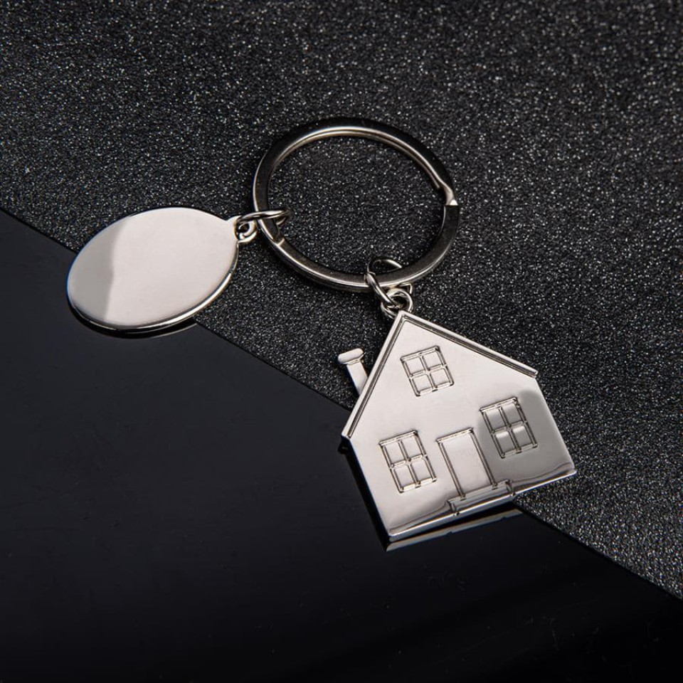 Брелок SILV HOME, 3,97 x 3,3 x 0,3 см, металл