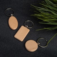 Брелок TIMBER OVAL, 5,2 x 3,2 см, дерево