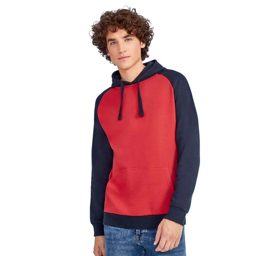 Толстовка "Seattle", серый/темно-синий_2XL, 80% х/б, 20% п/э, 280м/г2