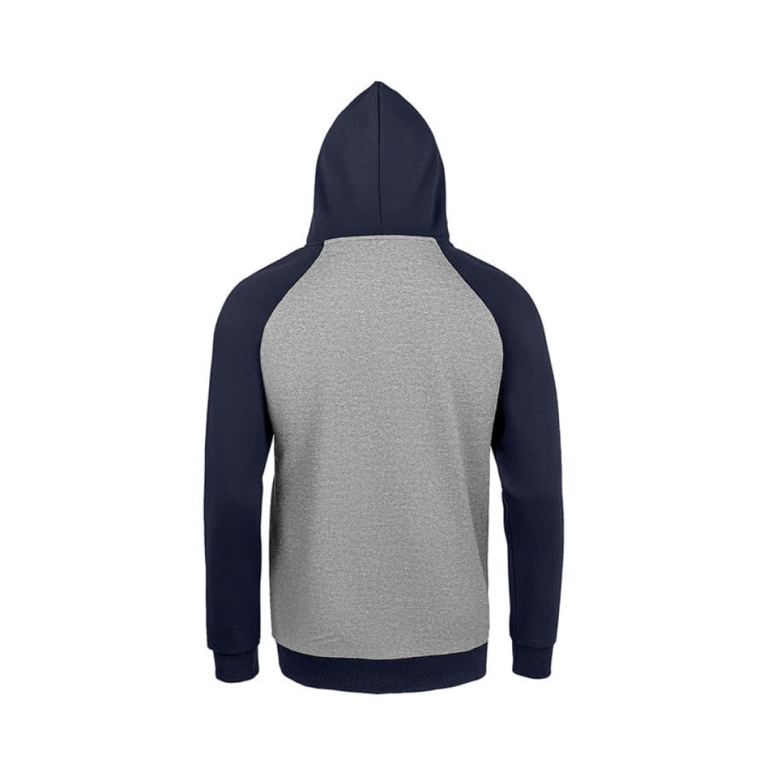 Толстовка "Seattle", серый/темно-синий_3XL, 80% х/б, 20% п/э, 280м/г2