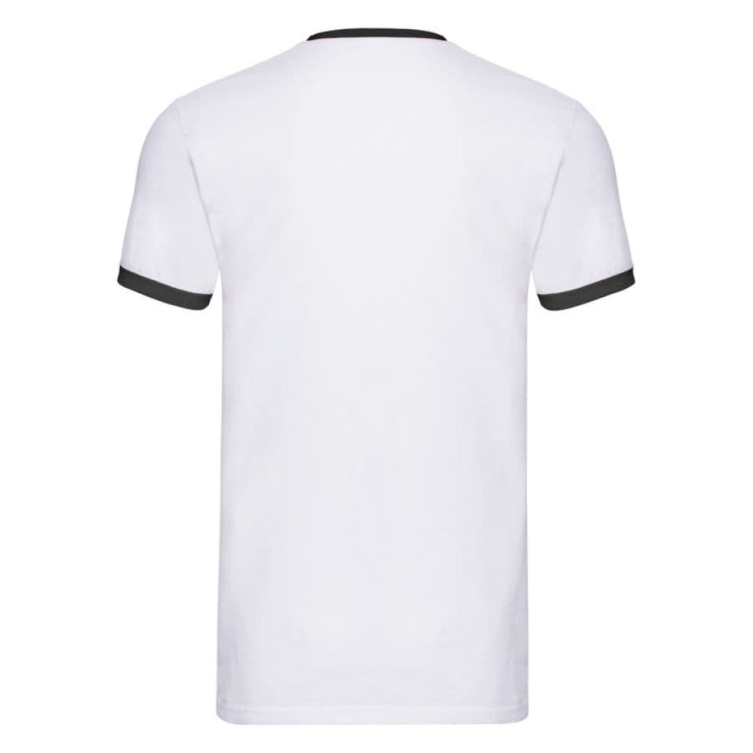Футболка "Ringer T", белый с черным_2XL, 100% хлопок, 160 г/м2