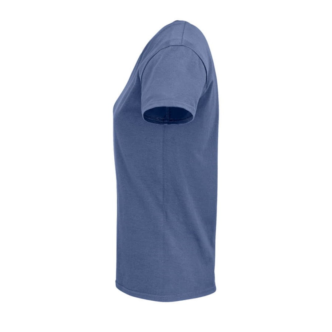 Футболка женская "CRUSADER WOMEN", деним, 2XL, 100% органический хлопок, 150 г/м2