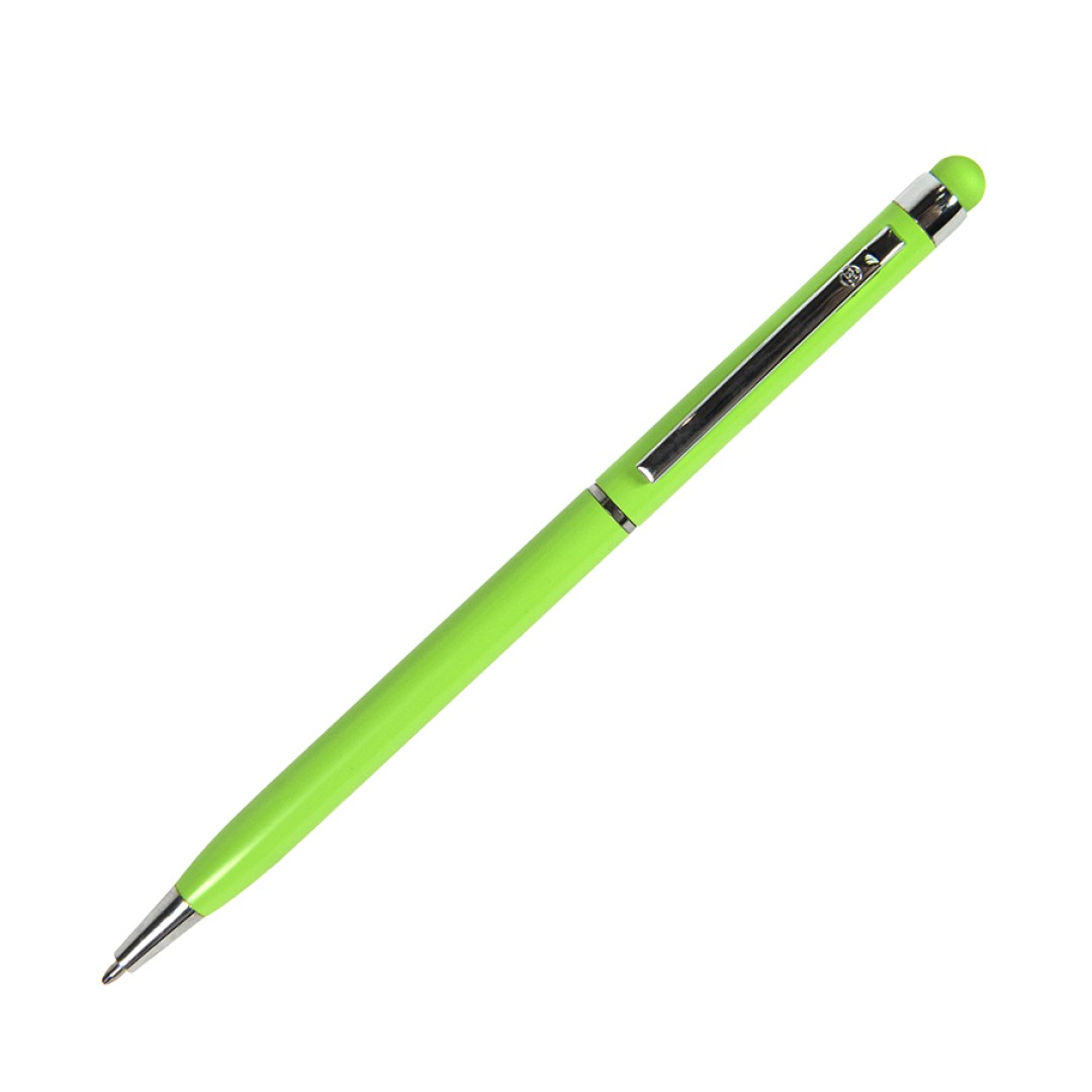 TOUCHWRITER, ручка шариковая со стилусом для сенсорных экранов, зеленое яблоко/хром, металл