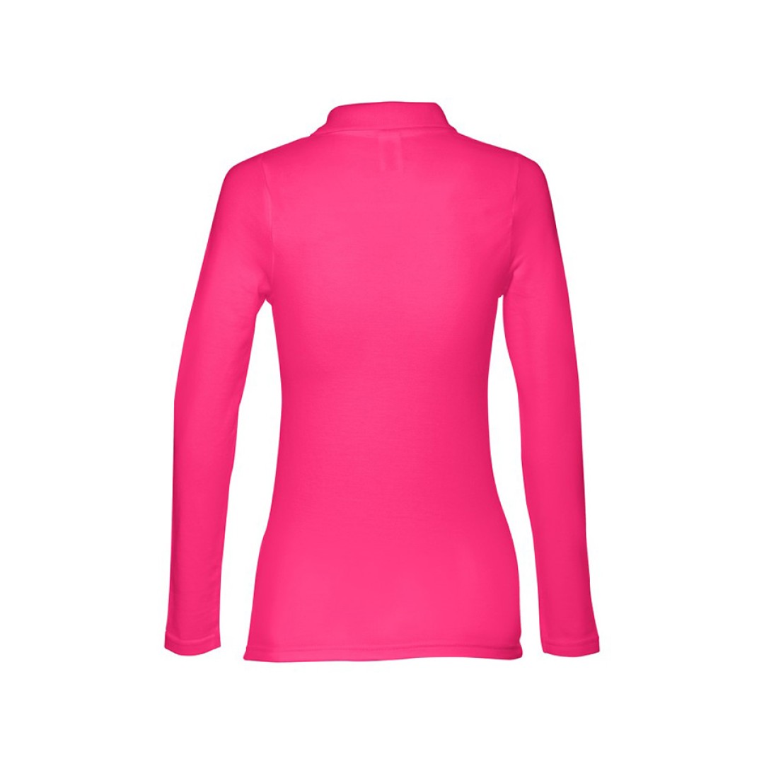 Рубашка-поло женская BERN WOMEN, д/р, фуксия, XL, 100% хлопок, плотность 210 г/м2