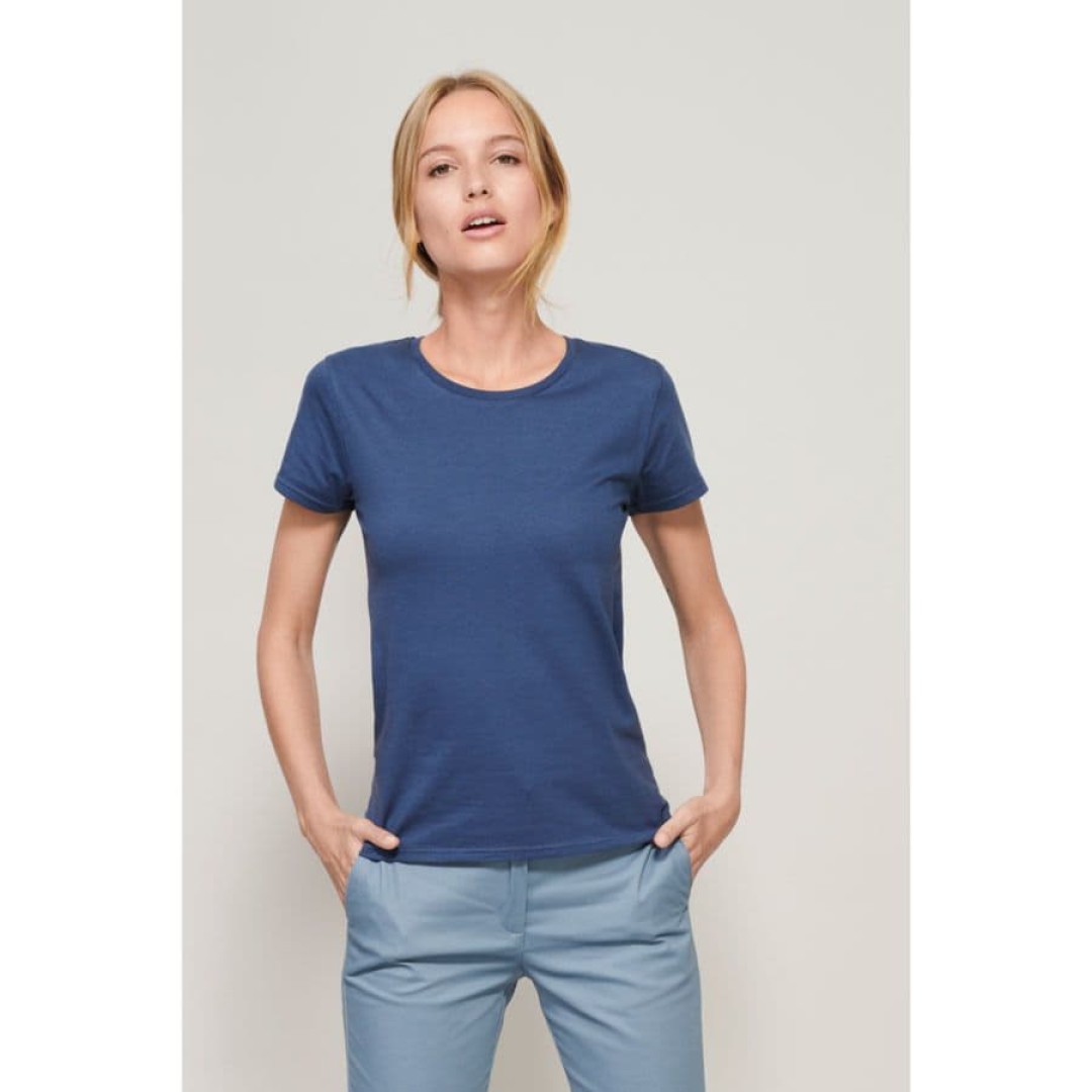 Футболка женская "CRUSADER WOMEN", зеленое яблоко, 2XL, 100% органический хлопок, 150 г/м2