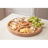 Менажница круглая, 23см, бук