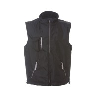 Жилет мужской PORTUGAL, черный, 2XL, осн.ткань:100% полиэстер, подкладка:100% флис, 200 г/м2
