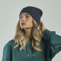 Шапка вязаная  двойная Wind-S, белый, 100% переработанный полиэстер